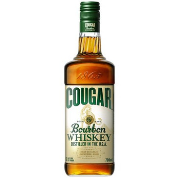Bottle of Cougar Bourbon Whiskey, 700ml, 37% ABV, aged in charred oak barrels