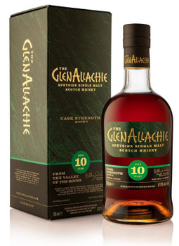 Bottle of GlenAllachie 10 Year Old Cask Strength Batch 10 single malt Scotch whisky, 700ml
