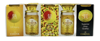 Choya Classic Plum umeshu Japanese plum wine, pack of five 50ml bottles
