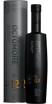 Bottle of Octomore 12.2 Islay single malt whisky, 700ml