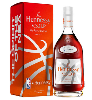 Hennessy VSOP NBA 2022 Limited Edition 700ml cognac bottle with basketball-inspired design