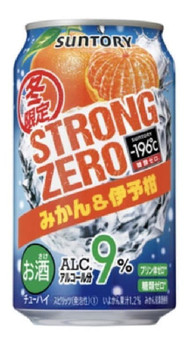 Suntory -196C Strong Zero Orange & Mandarin 9% 350ml can, pack of 24