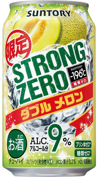 Four-pack of Suntory -196C Strong Zero Double Melon 9% alcohol 350ml cans