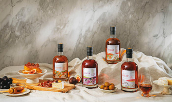 Bottle of Omar Cask Trength Whisky Lychee Liqueur Barrel Finish, 700ml, 54% ABV single malt whisky