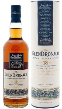 Bottle of Glendronach Tawny Port Finish 18 Year Old Whisky, 700ml, 46% ABV