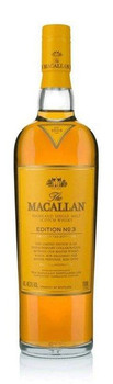 Bottle of Macallan Edition No.3 700ml single malt Scotch whisky