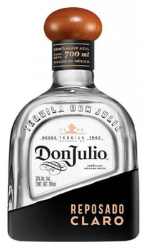 Bottle of Don Julio Reposado Claro Tequila, 700ml, light golden hue