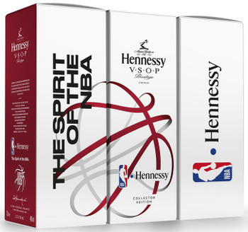 Hennessy VSOP NBA 2021 Limited Edition 700ml Cognac bottle with NBA-themed graphics