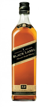 Bottle of Johnnie Walker Black Label 12 Year Old blended Scotch whisky, 700ml