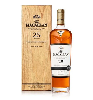 Bottle of Macallan 25 Year Old Sherry Oak 2021 Release single malt whisky, 700ml