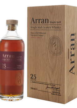 Bottle of Arran 25 Year Old Single Malt Scotch Whisky, 700ml