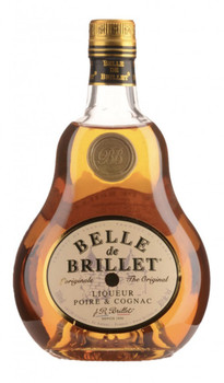 Bottle of Brillet Liqueur Poire Cognac 700ml, a French pear-infused cognac liqueur