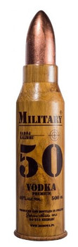 Bottle of Debowa Polska Military Vodka 500ml, oak wood infused Polish vodka