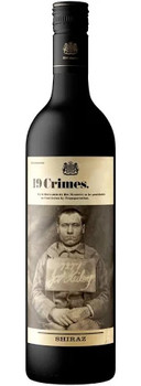 Bottle of 19 Crimes Shiraz 750ml Australian red wine
