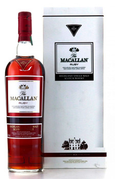 Bottle of Macallan Ruby 700ml single malt Scotch whisky with deep ruby color