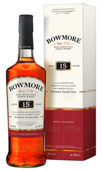 Bottle of Bowmore 15 Year Old Islay Single Malt Scotch Whisky, 700ml