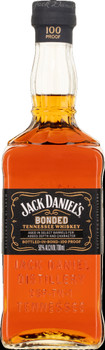 Bottle of Jack Daniels Bonded whiskey, 700ml, 100 proof