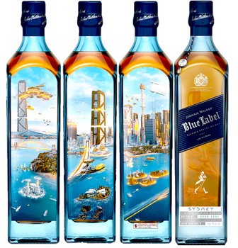 Johnnie Walker Blue Label Cities of Futures Sydney Edition 750ml whisky bottle