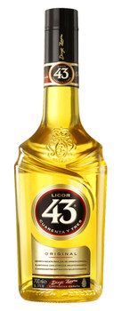 Bottle of Licor 43 Liqueur 700ml, golden Spanish liqueur made from 43 ingredients