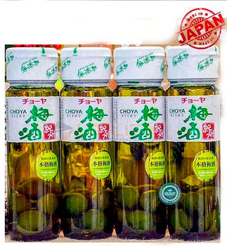 Bottle of CHOYA Kishu Umeshu With Plums 720ml, Japanese plum wine made from Kishu region ume plums