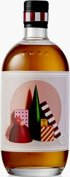 Bottle of Four Pillars Christmas Gin 700ml 2022, limited edition festive gin with holiday artwork label