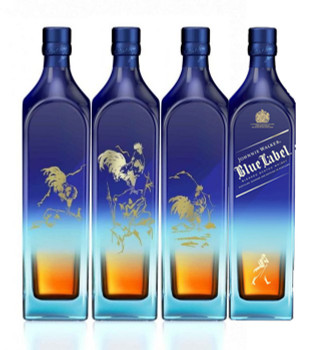 Johnnie Walker Blue Label Year of the Rooster 1000ml limited edition whisky decanter