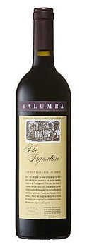 Bottle of Yalumba Signature Shiraz Cabernet 2004, 750ml Australian red wine blend