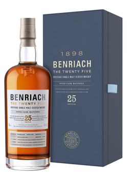 Bottle of Benriach 25 Year Old single malt Scotch whisky, 700ml