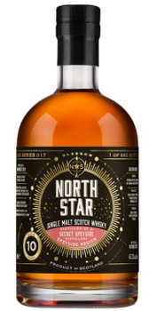 Bottle of North Star Secret Speyside 10 Year Old single malt whisky, 700ml