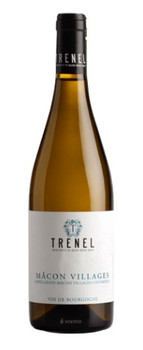 Bottle of Trenel Mâcon Villages Chardonnay 750ml, a white wine from Burgundy, France