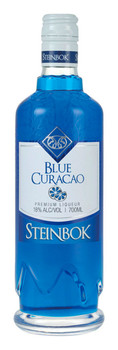 Bottle of Steinbok Blue Curacao 700ml liqueur