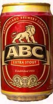 Pack of 24 ABC Extra Stout 350ml cans, a rich dark ale with nutty and coffee notes