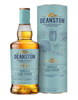 Bottle of Deanston 15 Year Old Tequila Cask Finish single malt whisky, 700ml