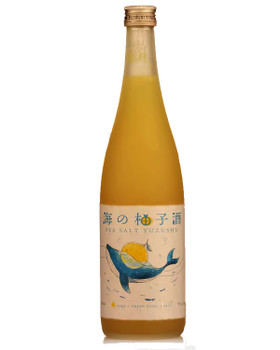 Bottle of Kitajima Sea Salt Yuzushu 720ml, a Japanese Yuzu and sea salt condiment