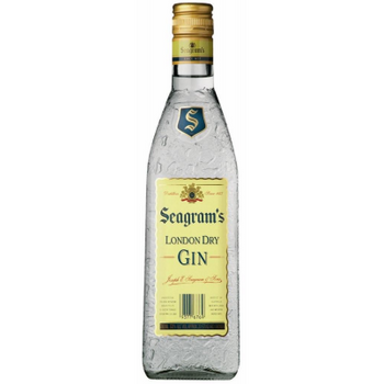 Bottle of Seagram's London Dry Gin, 700ml, 37% ABV, distilled in Australia