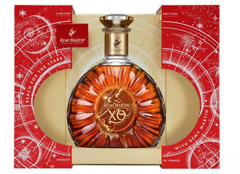 Remy Martin XO Christmas Limited Edition 2024 Cognac bottle, 700ml, in festive holiday packaging