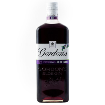 Bottle of Gordon's Sloe Gin 700ml, a fruity English gin infused with wild sloe berries