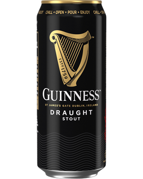 Case of Guinness Draught Stout 440ml cans, Irish imported stout