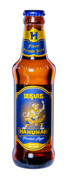Six pack of Hanuman Premium Lager 330ml bottles