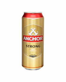 Anchor Strong 6.8% beer cans, 490ml x 24 pack, brewed in Singapore