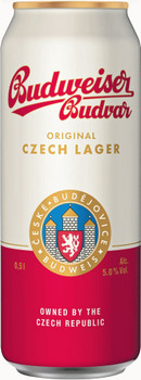 Case of Buduveiser Budvar Czech lager, 24 x 500ml bottles