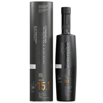 Bottle of Octomore 15.1 5YO 700ml peated Islay whisky