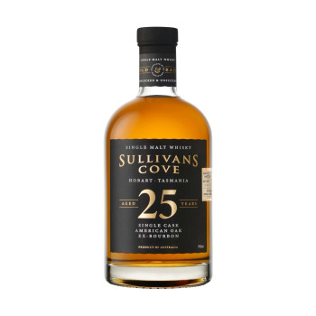 Bottle of Sullivans Cove Old & Rare 25 Year Old American Oak Ex-Bourbon whisky, 700ml