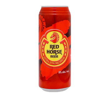 Case of Red Horse Extra Strong beer, 500ml cans x 24, Philippine strong beer