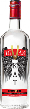 Bottle of Divas V Kat vodka, made from Australian wine grapes, 700ml, 22% ABV