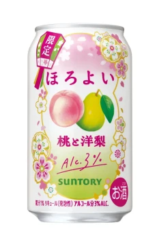Suntory Horoyoi Peach & Pear 3% alcohol, pack of 4 x 350ml cans