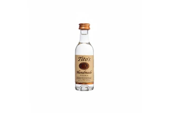 Tito's Handmade Vodka 50ml mini bottle, 38% ABV
