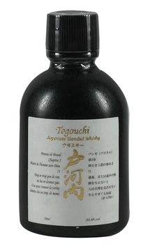 Togouchi White Label Blended Japanese Whisky miniature bottle, 50ml, 40% ABV