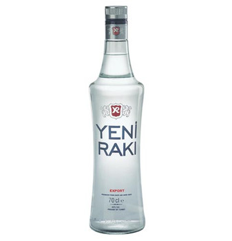 Bottle of Yeni Raki, Turkey's traditional aniseed spirit, 700ml