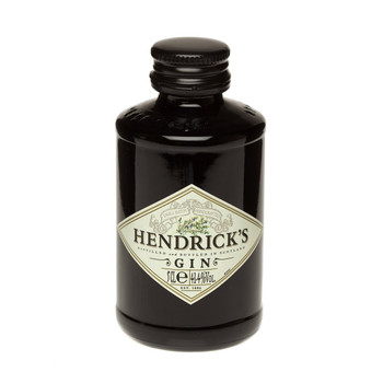 Hendrick's Gin 50ml apothecary-style bottle infused with rose and cucumber